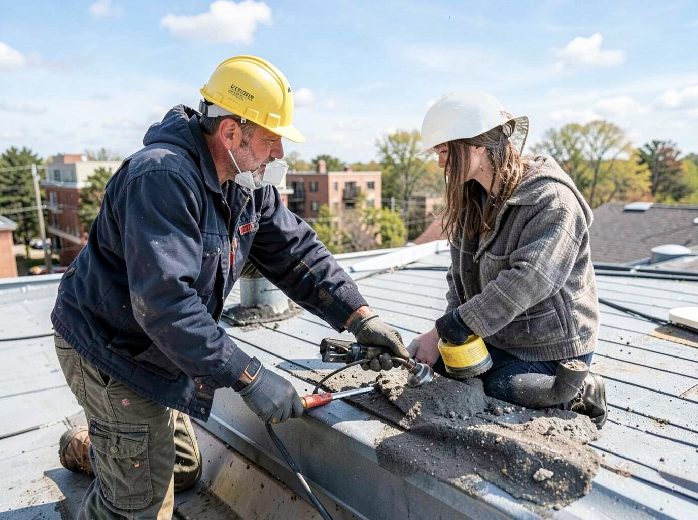 Commercial Roof Leak Repair in Lawrence